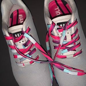 NoBull Heather Grey and Pink Arctic Trainers